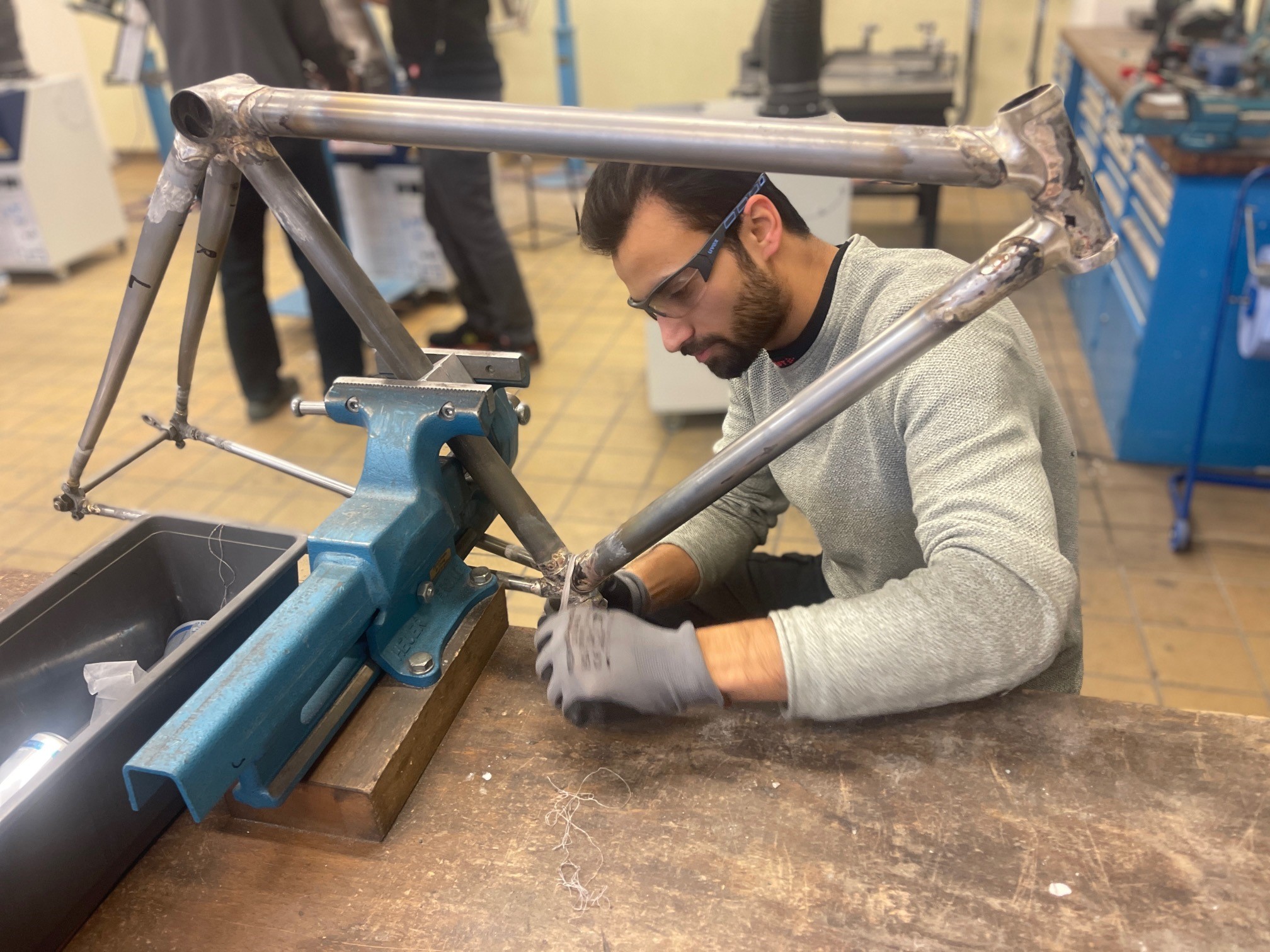 Fahrrad-Rahmenbau-Technik-Seminar bei der HWK Frankfurt-Rhein-Main